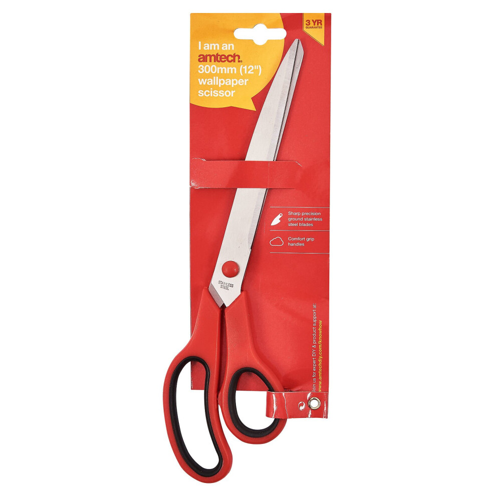 Amtech Bullete Scissor - (12") (300Mm) Wallpaper Scissor Brand New (Amtech)