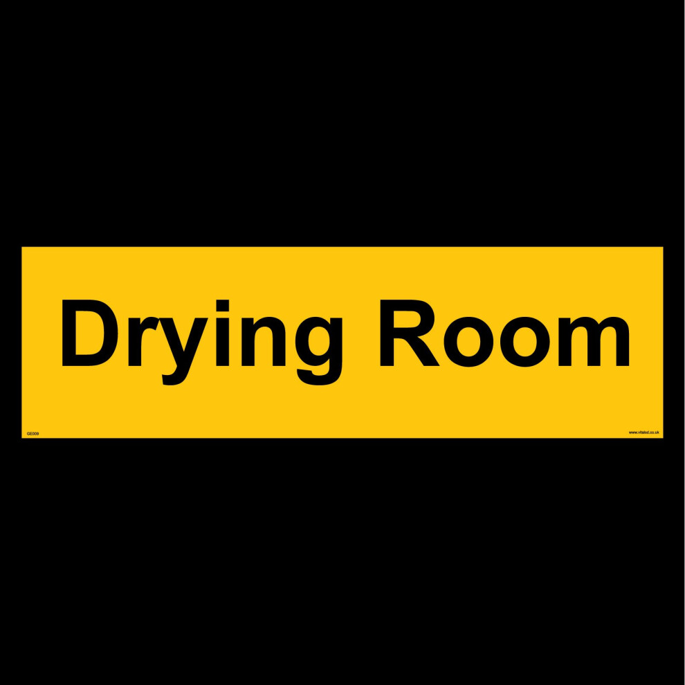 (300 x 100mm - 12 x 4, 1mm Pvc Foamex) GE009 Drying Room SIGN Door Plaque cabinets laundry dryers wet moisture-image-OPC-P5WCJC6-NEW