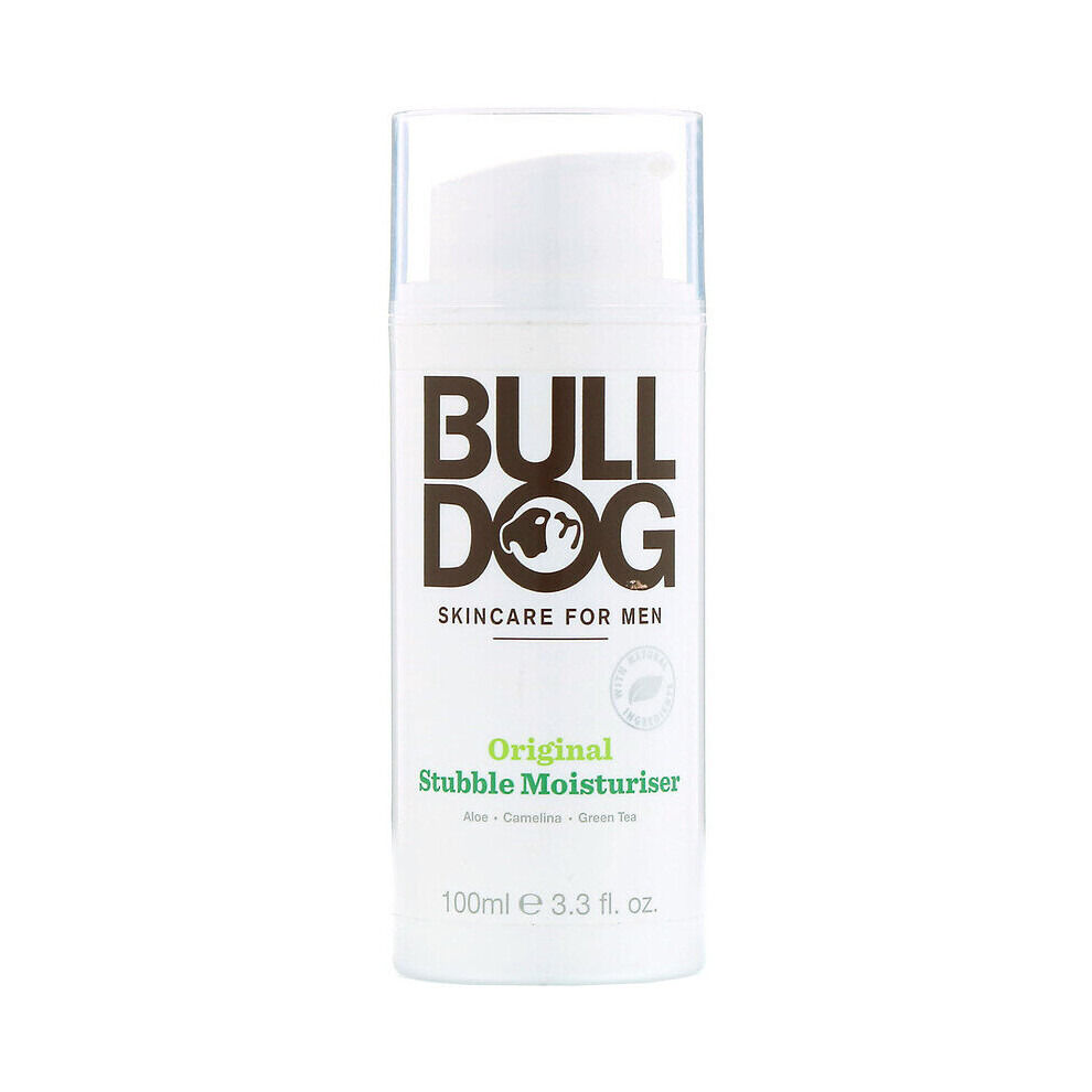 Bulldog Green Skincare For Men, Original Stubble Moisturiser, 100Ml