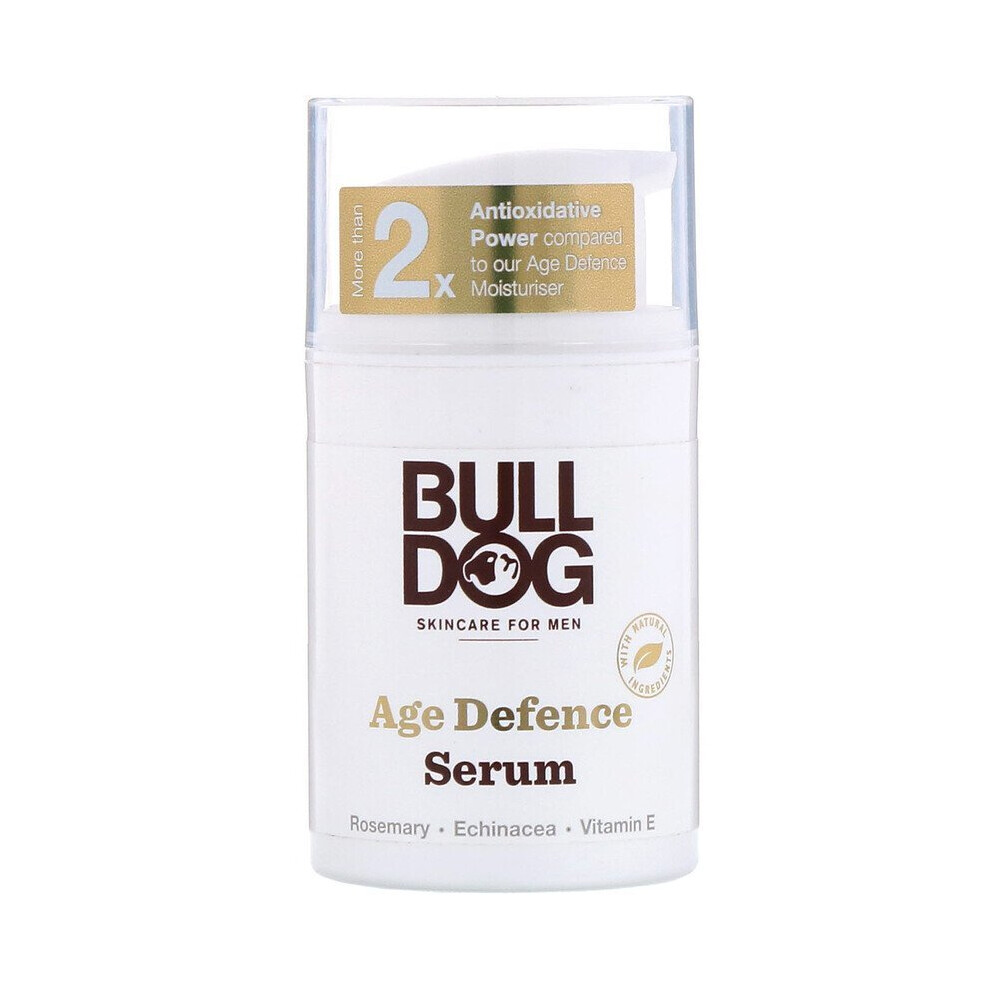 Bulldog Men's Skincare For Age Defence Serum, 1.6 Fl Oz (50 Ml)