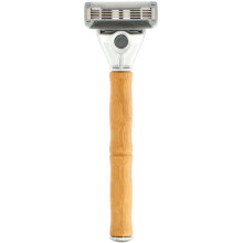 Bulldog Skincare For Men, Bamboo Razor, Two 5-Blade Cartridges