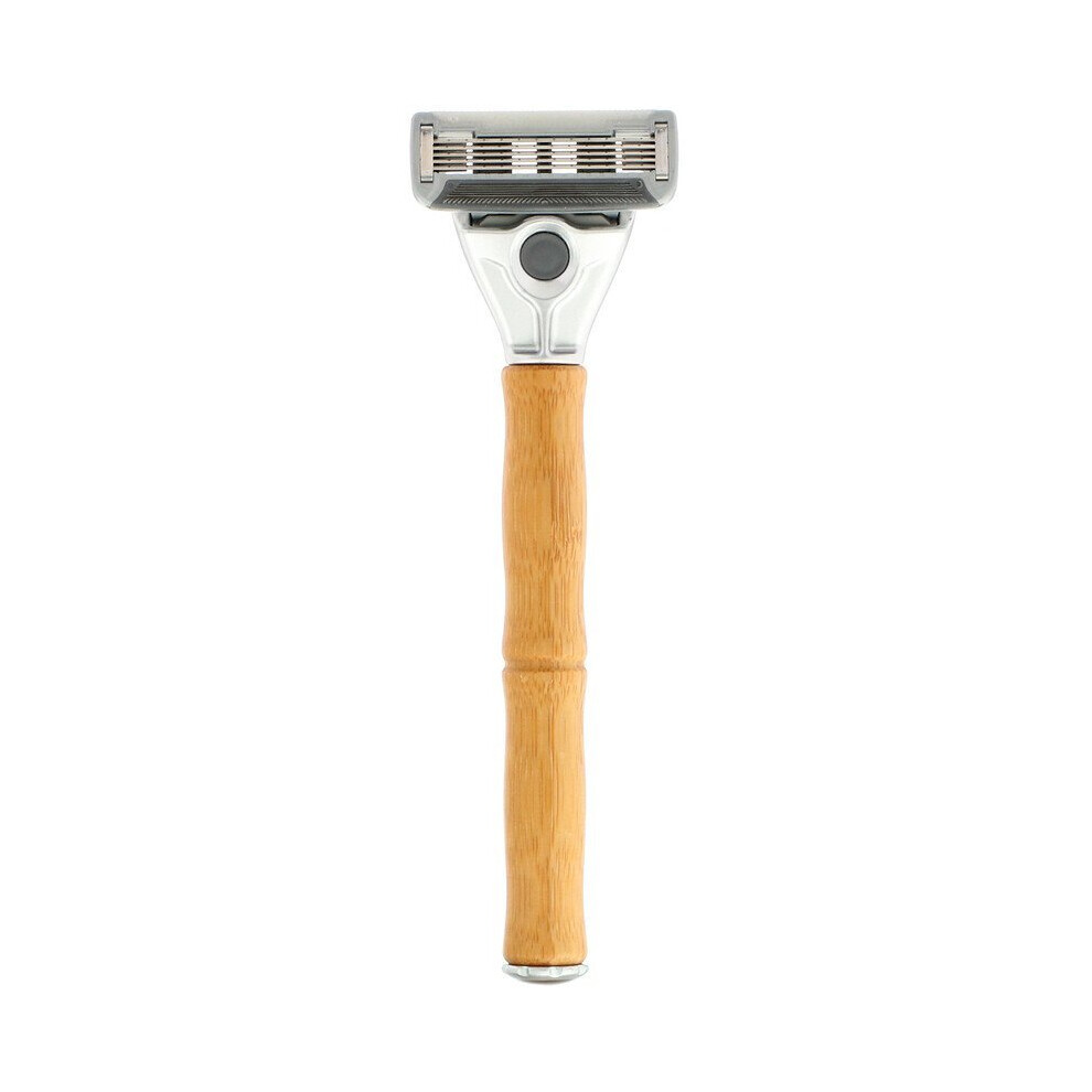 Bulldog Skincare For Men, Bamboo Razor, Two 5-Blade Cartridges
