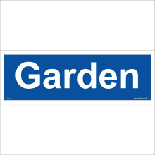(300 x 100mm - 12 x 4, Magnetic - Vehicle Grade) GE647 Garden SIGN Door Plaque gardening plants mower lawns flowers nature