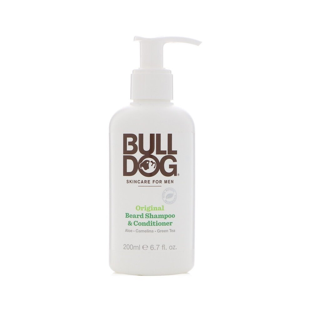 Bulldog Skincare For Men, Original Beard Shampoo & Conditioner, 6.7 Fl Oz (200 Ml)