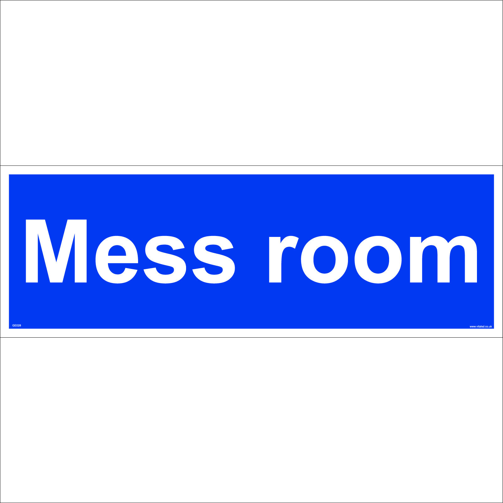 (600 x 200mm - 24 x 8, Sticker / Sav - White Background) GE028 Mess ...