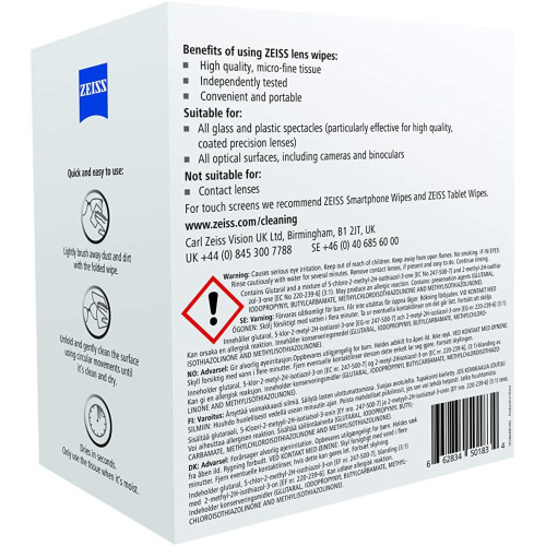 ZEISS ZEISS Lens Wipes - Pack of 200 2