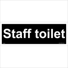 (150 x 50mm - 6 x 2, 5mm Heavy Duty Foamex Foamboard) GE589 Staff Toilet SIGN Door Plaque male female ladies mens washroom wc loo