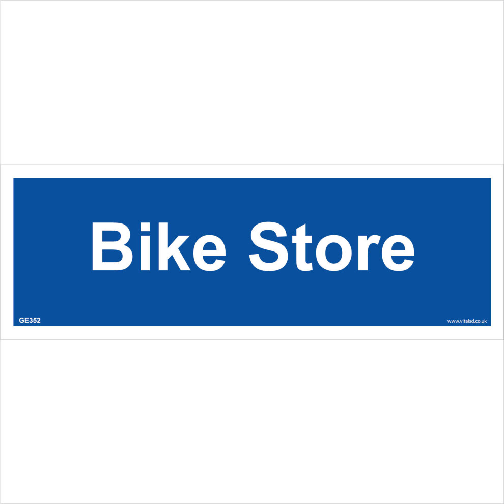 (450 x 150mm - 18 x 6, 3mm Standard Foamex Foamboard) GE352 Bike Store SIGN Door Plaque cycle pedal push two wheeler helmet mountain