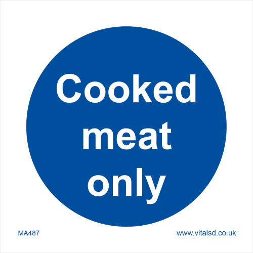 Cooked Already Sign (300 x 300mm - 12 x 12, 3mm Standard Foamex Foamboard) MA487 Cooked ...