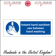 (600 x 200mm - 24 x 8, 3mm Standard Foamex Foamboard) MA625 Instant Hand Cleaner Use Between Hand Washing SIGN illness virus Germs