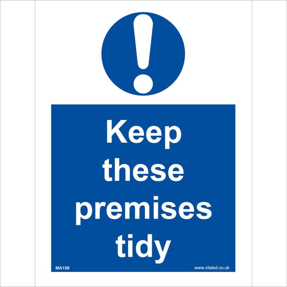 (200 x 300mm - 8 x 12, 5mm Heavy Duty Foamex Foamboard) MA158 Keep These Premises Tidy SIGN obstacles rubbish litter bin factory trash-image-OPC-P5WHNNV-NEW