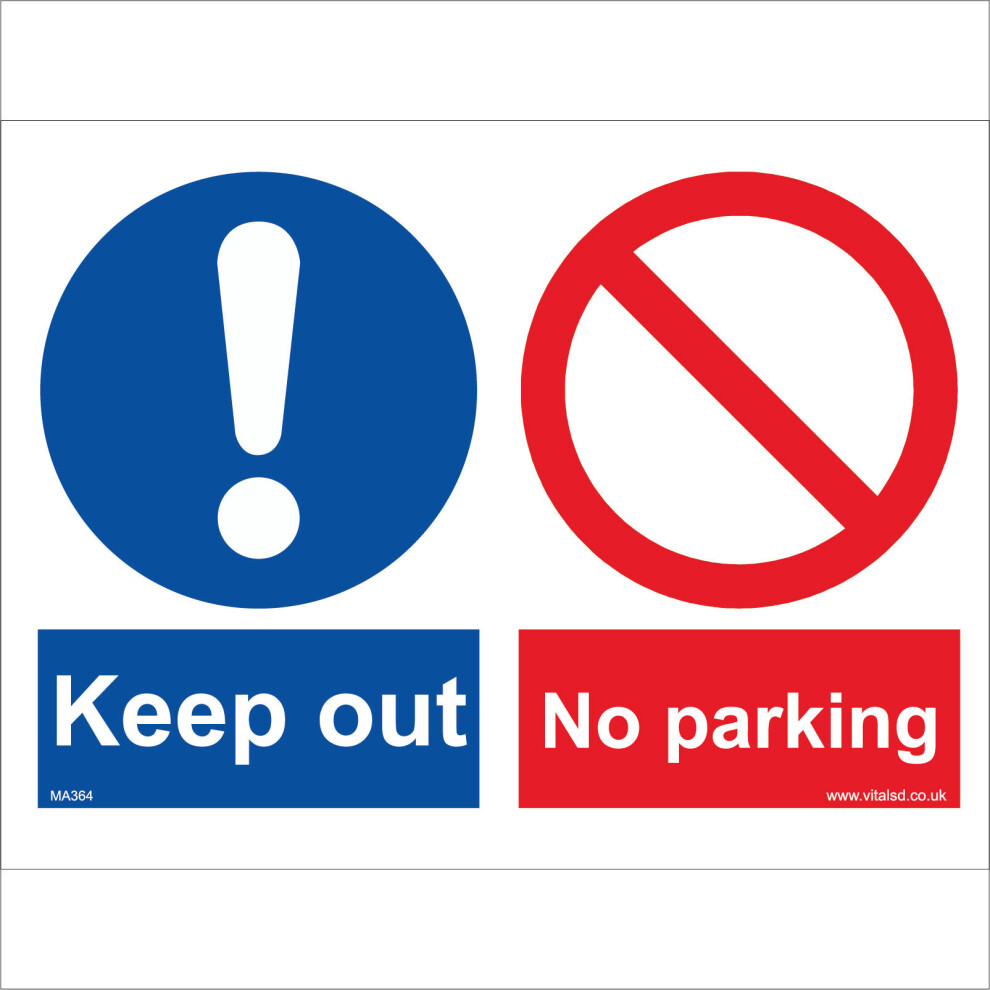 (400 x 300mm - 16 x 12, Magnetic - Vehicle Grade) MA364 Keep Out No Parking SIGN no entry private clear driveway obstruct site-image-OPC-P5WHY5D-NEW