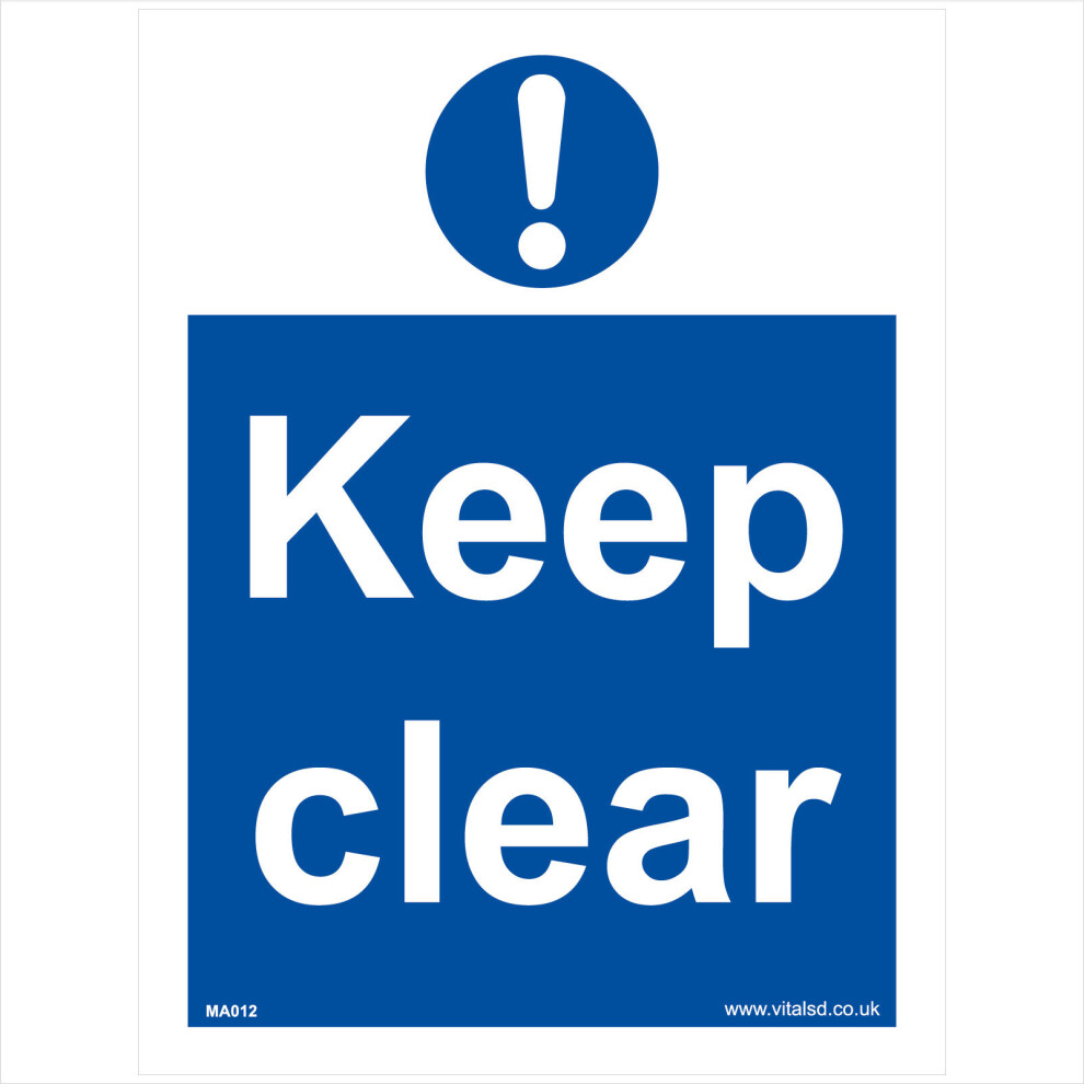 (100 x 150mm - 4 x 6, Magnetic - Vehicle Grade) MA012 Keep Clear SIGN access no parking leave driveway garage escape route-image-OPC-P5WJ9DM-NEW