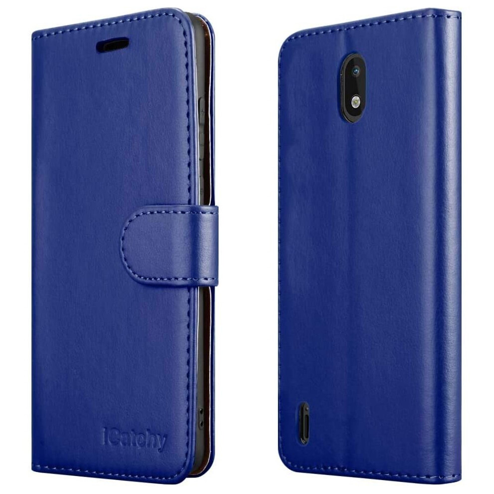 Icatchy (Blue) For Nokia 1.3 Phone Wallet Book Leather Case Blue