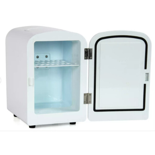 Cristal 4 Litre White Mini Travel Fridge White 1