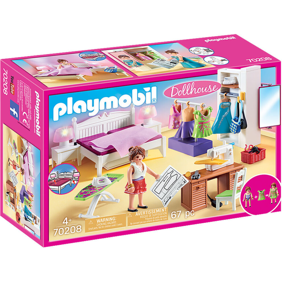 Playmobil 70208 Dollhouse Bedroom with Sewing Corner