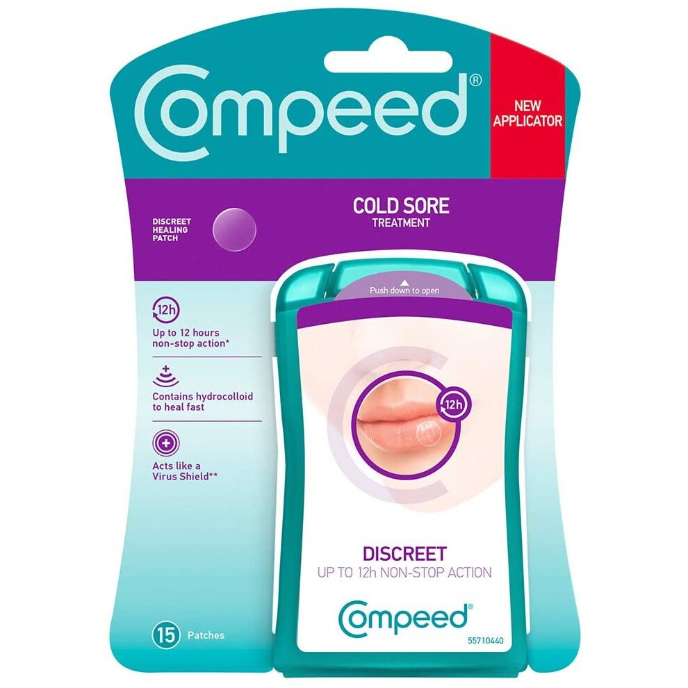 Compeed 15 Cold Sore Anti-Viral Cream Invisible Patches