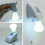 LED Wall Night Light Bulb Cordless Battery Portable Handy Pull String Lamp 6