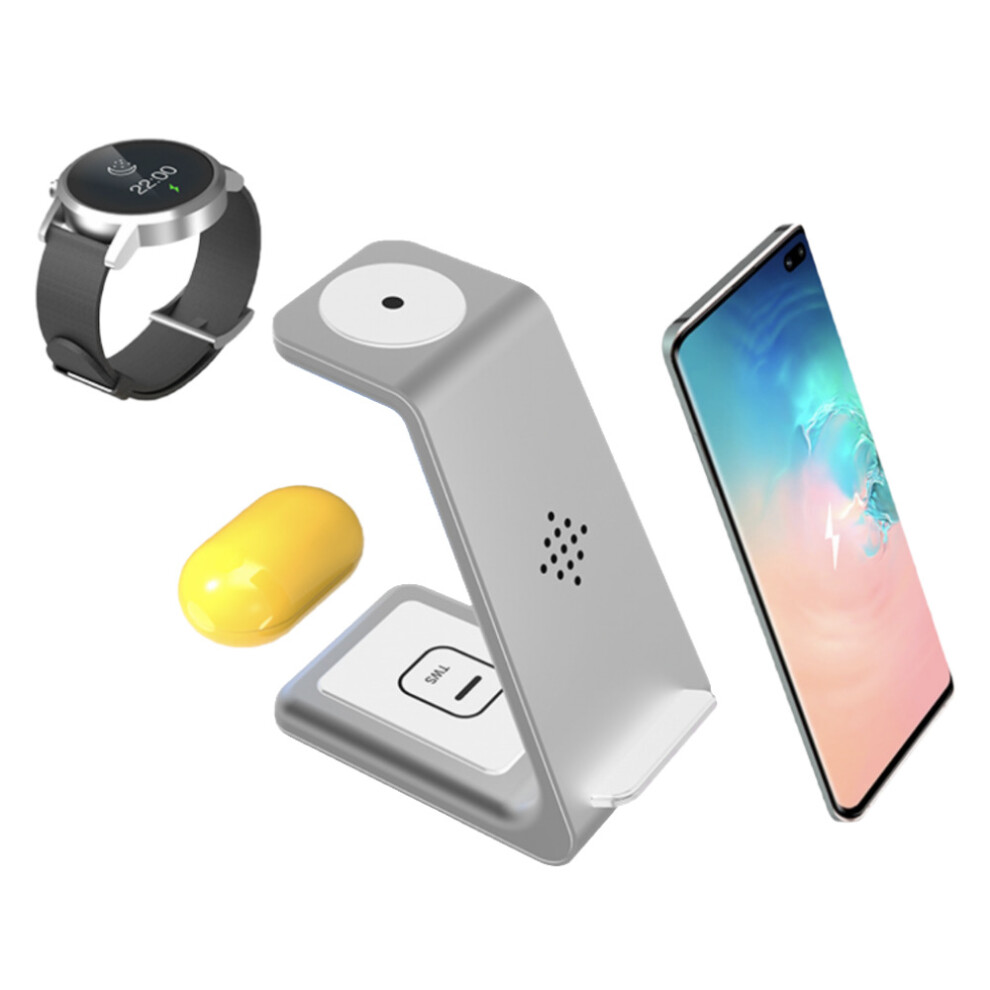 Mymodcon (Samsung Galaxy) 3 In 1 Qi Wireless Charging Station - Charger Stand / Dock