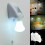 LED Wall Night Light Bulb Cordless Battery Portable Handy Pull String Lamp 1