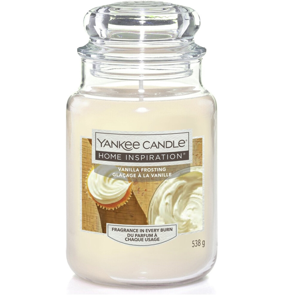 Yankee Candle (Vanilla Frosting) 'American Home' Scented Large Jar Candle - 538G