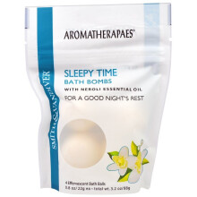 Smith & Vandiver, 4 Sleepy Time Bath Bombs with Neroli Essential Oil