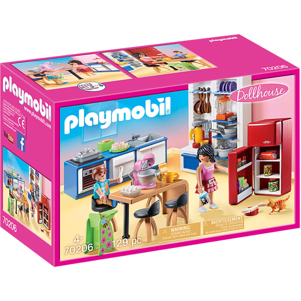 Playmobil 70206 Dollhouse Family Kitchen