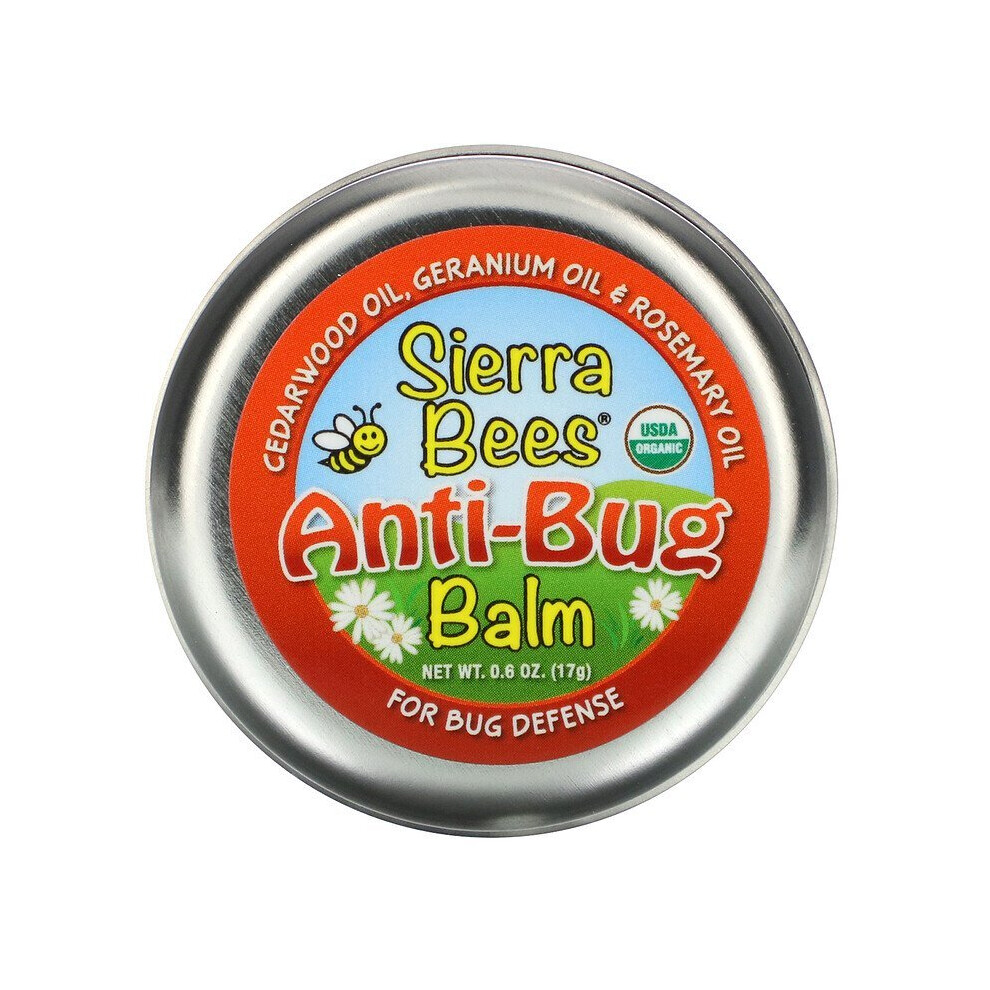 Sierra Bees , Anti-Bug Balm, Cedarwood, Geranium & Rosemary Oil, 17G
