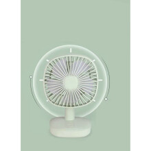 (White) Mini Rotating Desk Fan