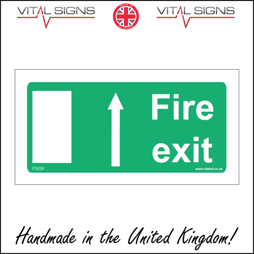 (600 x 300mm - 24 x 12, Magnetic - Vehicle Grade) FS029 Fire Exit Ahead ...