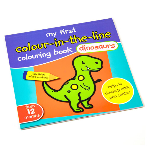 My First Colour in the Line Colouring Book - Dinosaurs 2