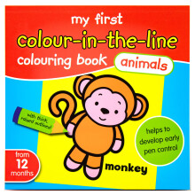 My First Colour in the Line Colouring Book - Animals