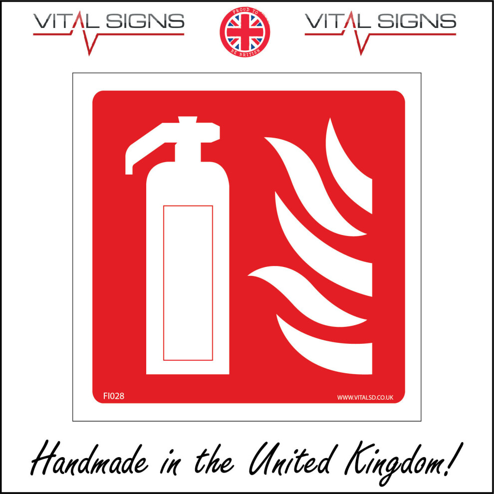 (900 x 900mm - 35 x 35, Dibond / Composite Aluminium) FI028 Fire Extinguisher SIGN hydrant in case of emergency sound alarm alert-image-OPC-P5WMX2Y-NEW