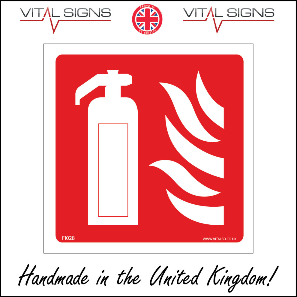 (300 x 300mm - 12 x 12, Magnetic - Vehicle Grade) FI028 Fire Extinguisher SIGN hydrant in case of emergency sound alarm alert-image-OPC-P5WMX59-NEW