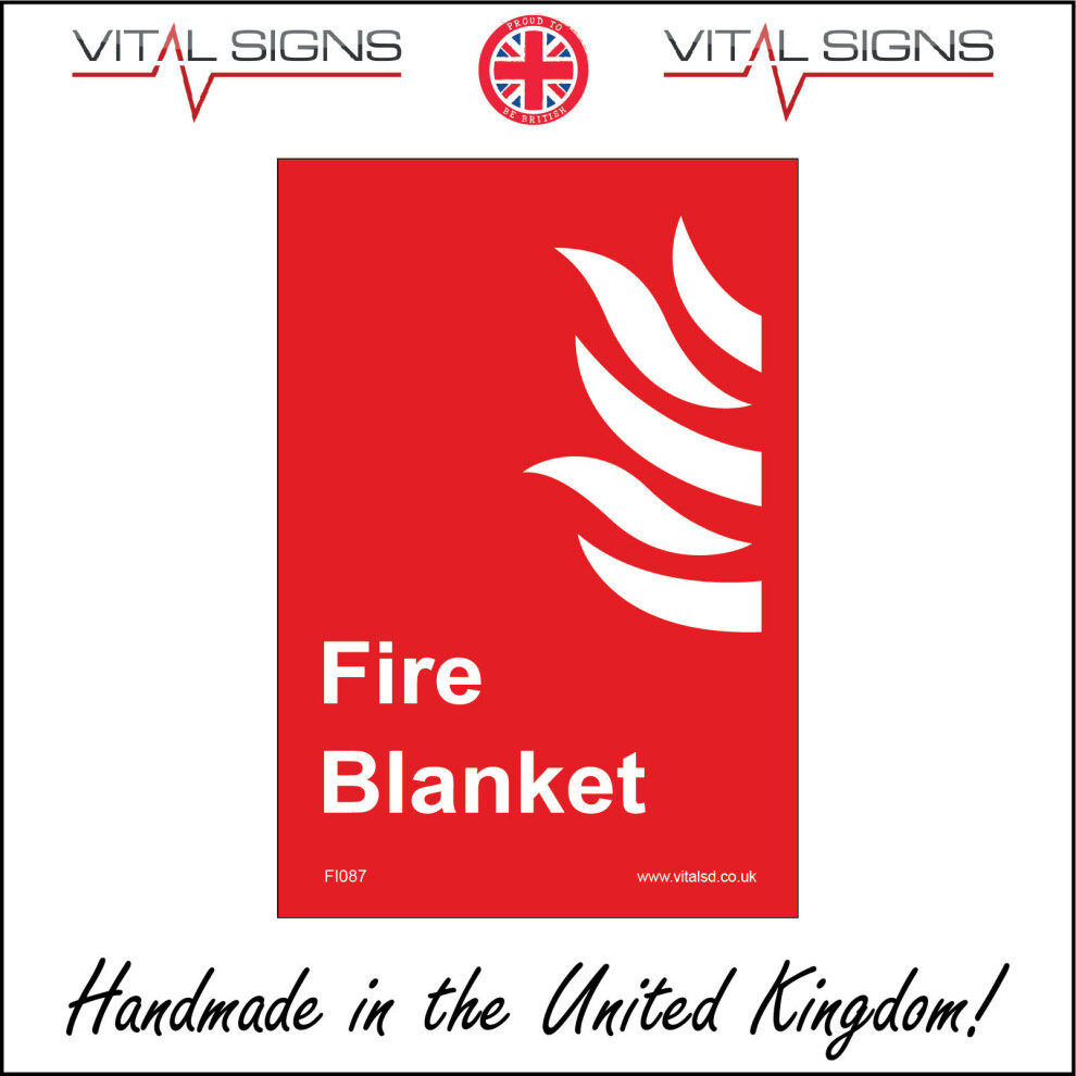 (600 x 300mm - 24 x 12, 10mm Extra Heavy Duty Foamex Foamboard) FI087 Fire Blanket SIGN burn safety emergency camping residential office garage-image-OPC-P5WN52X-NEW