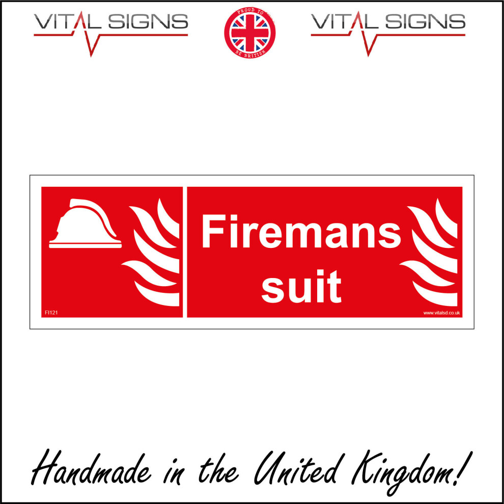 (600 x 200mm - 24 x 8, 10mm Extra Heavy Duty Foamex Foamboard) FI121 Firemans Suit SIGN emergency clothing protetion fireproof firefighter-image-OPC-P5WN6HS-NEW