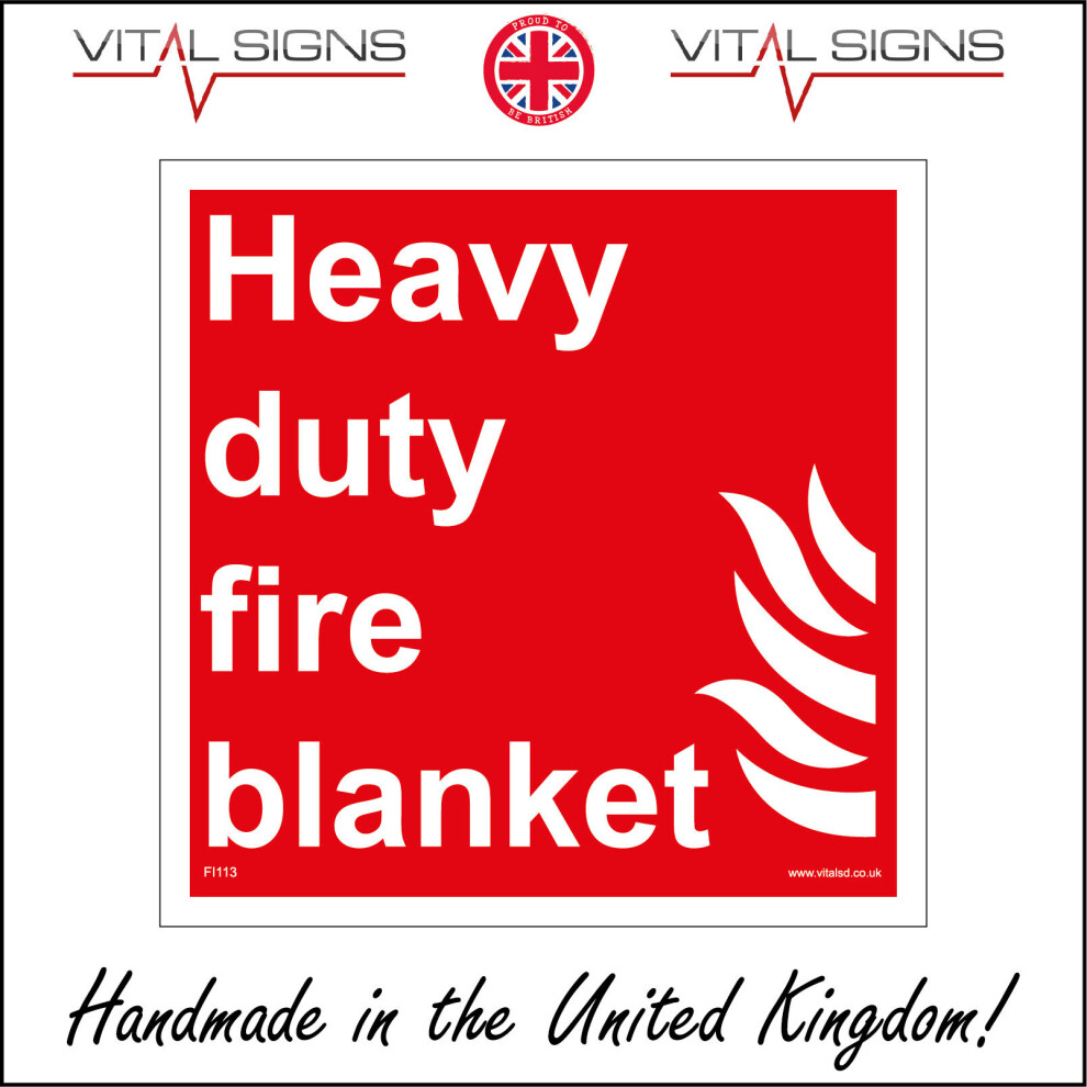 (400 x 400mm - 16 x 16, Magnetic - Vehicle Grade) FI113 Heavy Duty Fire Blanket SIGN chip pan clothing person emergency garage-image-OPC-P5WN8XY-NEW