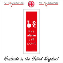 (100 x 300mm - 4 x 12, 3mm Standard Foamex Foamboard) FI154 Fire Alarm Call Point SIGN emergency button switch call workplace