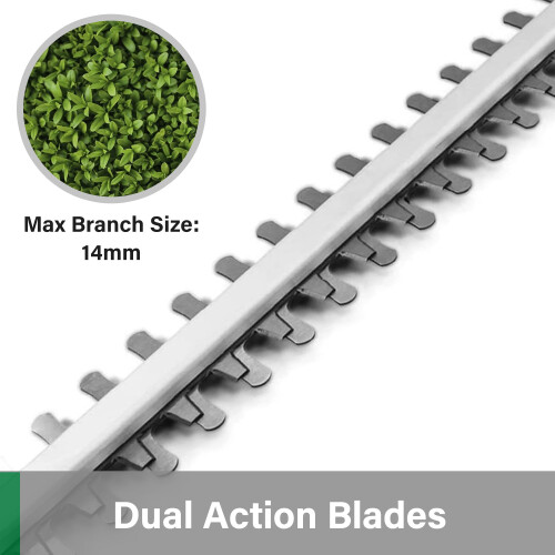 Gracious Gardens 18V Cordless Long-Reach Hedge Trimmer 2