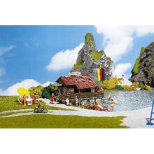 FALLER Boathouse w/ Boat Model Kit III HO Gauge 130284