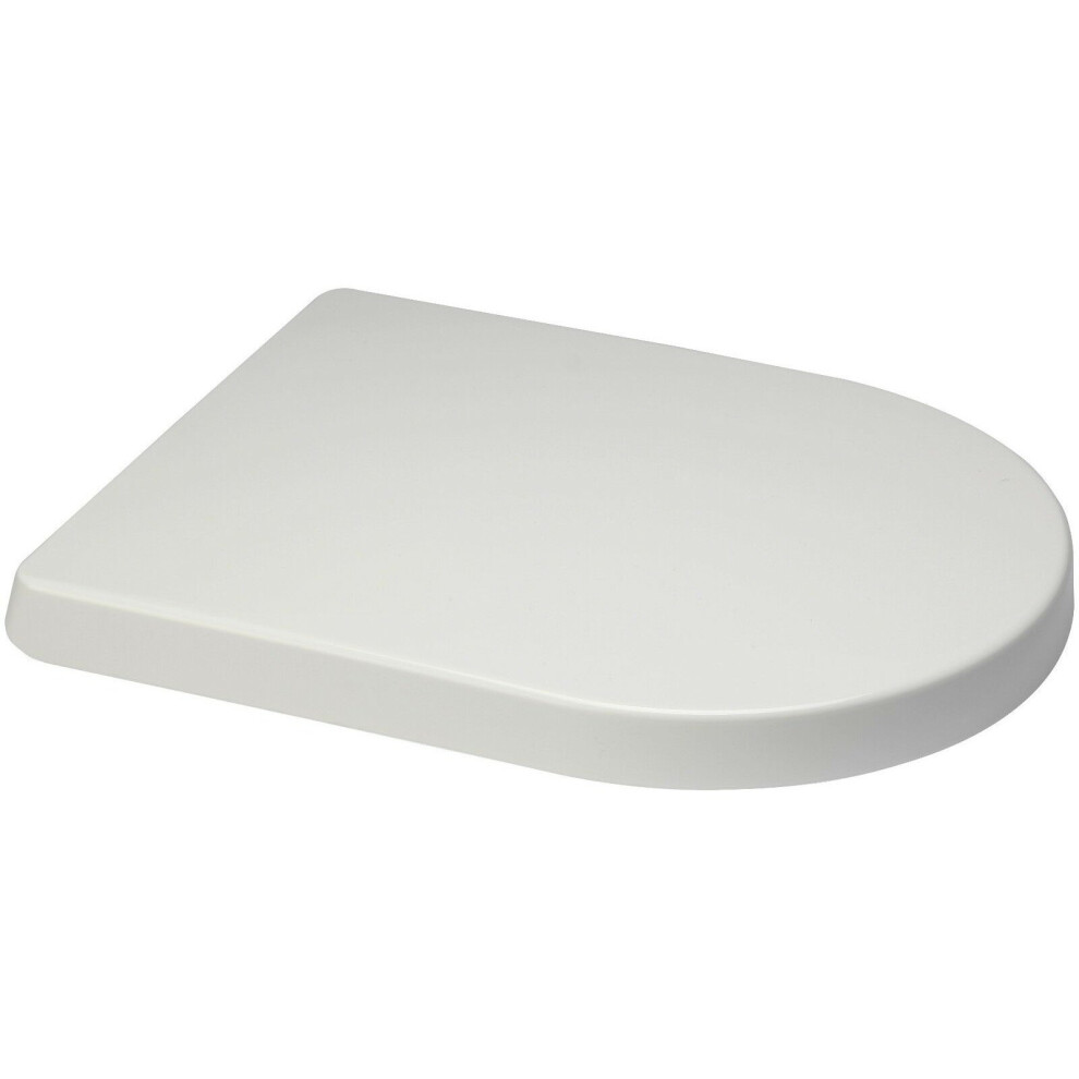 (Long D One) D Shape Slow Close Quick Release Toilet Seats 5029067883109