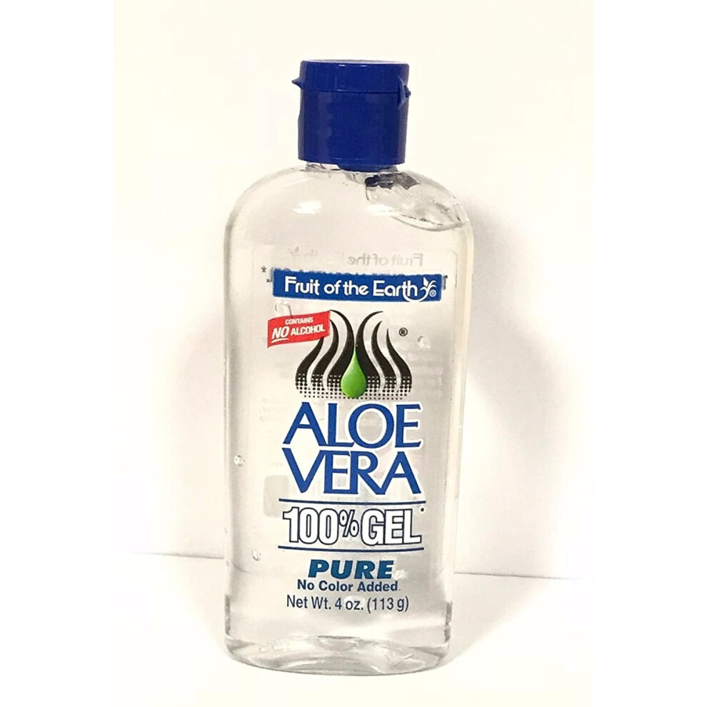 Fruit Of The Earth New Aloe Vera 100% Pure Gel 4 Oz