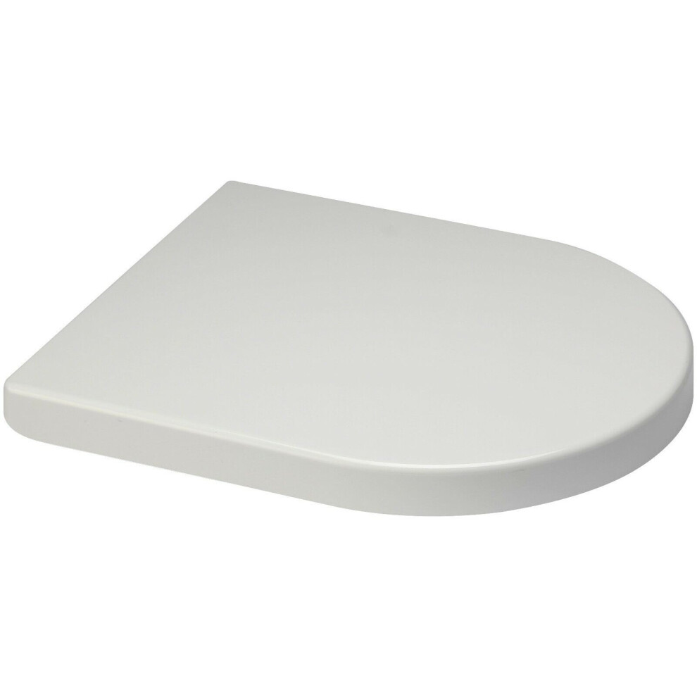 (Short D One) D Shape Slow Close Quick Release Toilet Seats