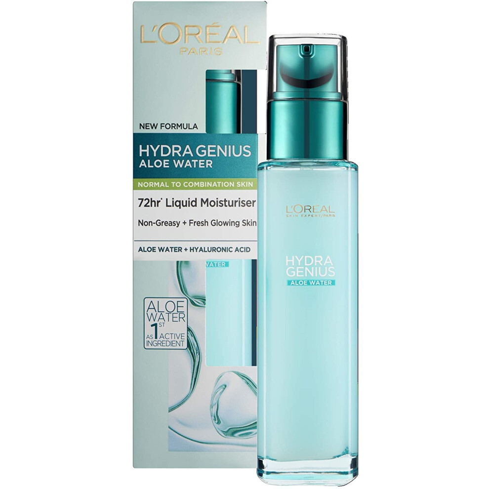 L'Oreal Paris for Normal to Combination Skin Hydra Genius Hyaluronic Acid + Aloe Liquid Moisturiser, 70 ml