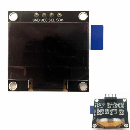 0.96" I2C IIC Serial 128X64 Blue OLED LCD LED Display Module for Arduino 2