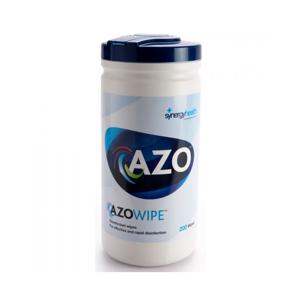 Azowipe Hard Surfaces 70% IPA Disinfectant Wipes, 22 x 20cm, Pack of 200