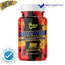 Chaos Crew Suppress Apetite Control Fat Burning 180Caps NON STIM