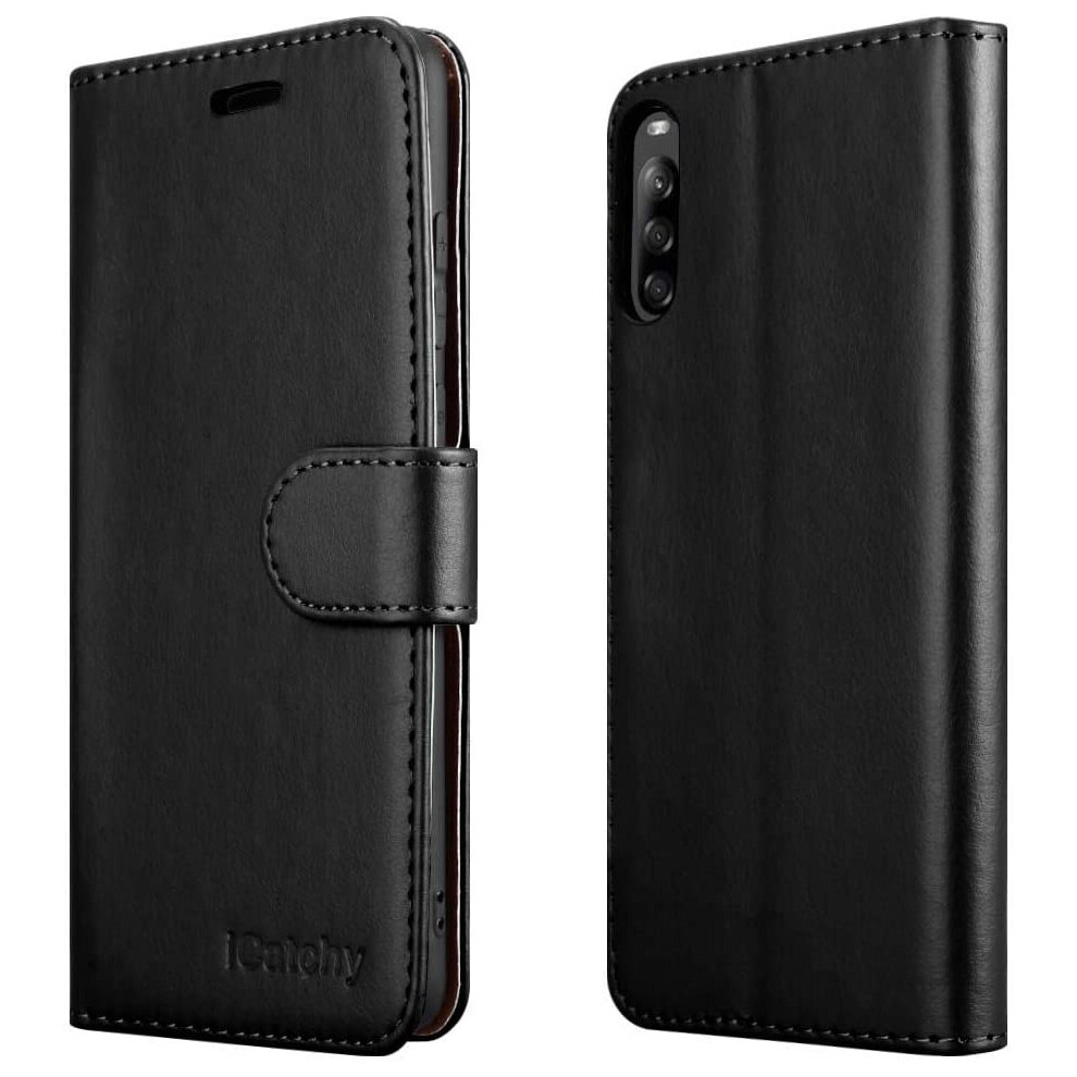 (Black) For Sony Xperia L4 Phone Wallet Book Leather Case Black 5056298018345