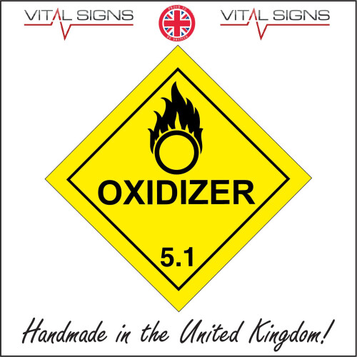 (200 x 200mm - 8 x 8, Sticker / Sav - White Background) HA043 Oxidizer ...