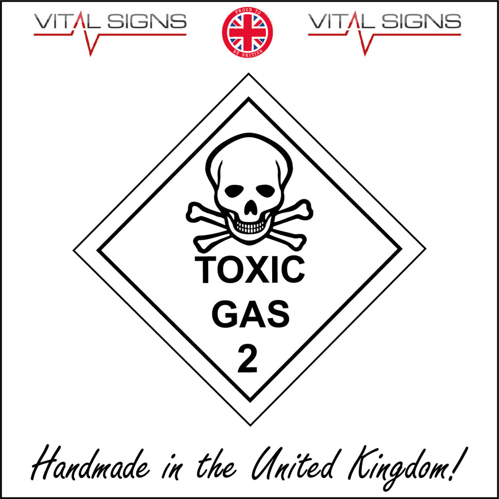 (400 x 400mm - 16 x 16, 1mm Pvc Foamex) HA049 Toxic Gas SIGN poison fatal deadly dangerous contaminated deadly death-image-OPC-P5WNVMT-NEW